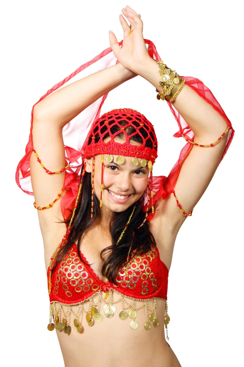 attractive belly costume dance dancer eastern 4k