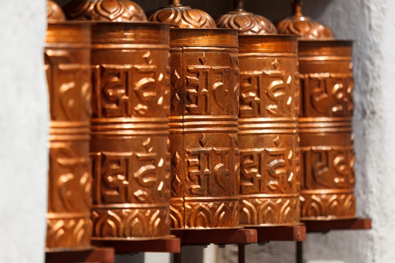 asia buddhism culture faith holy nepal pray 4k