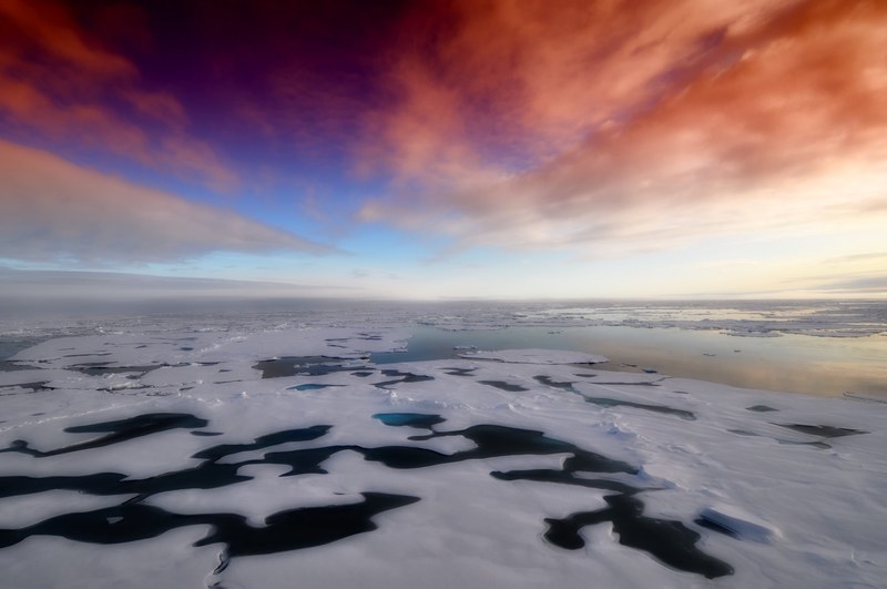 arctic sea ocean water antarctica winter snow 4k
