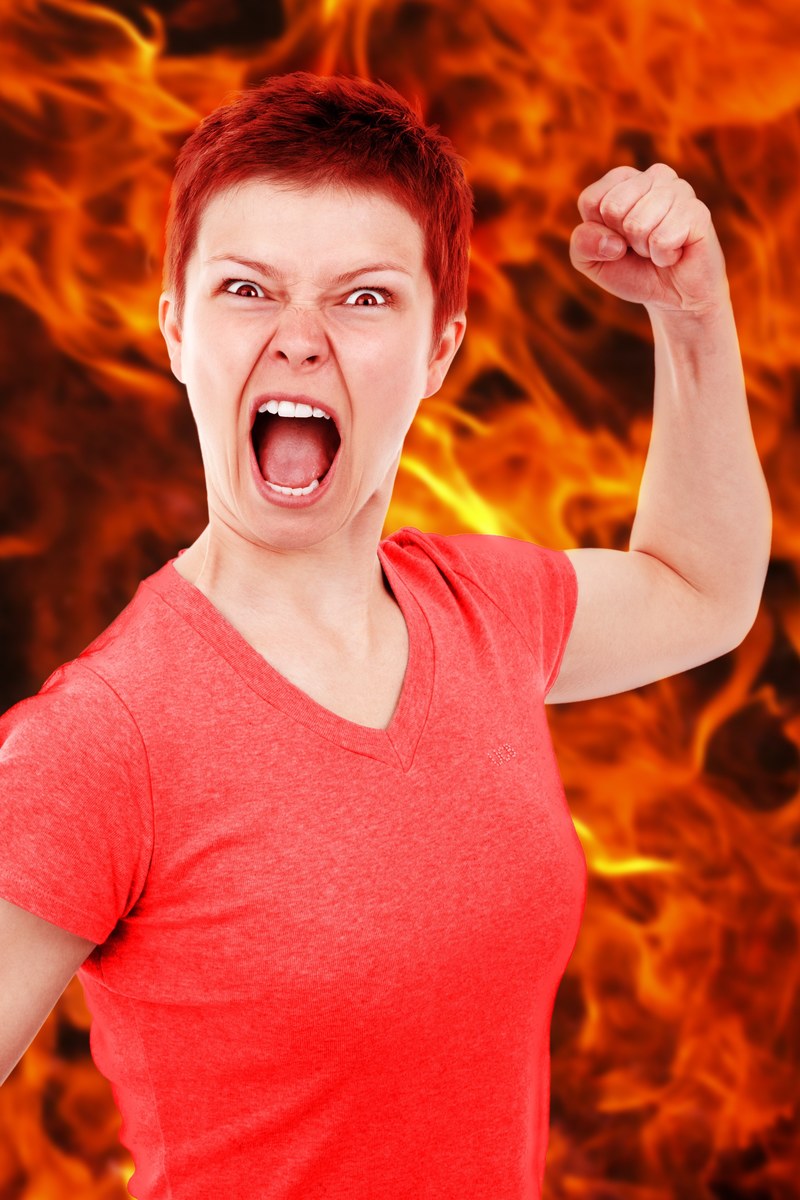 anger angry bad burn dangerous emotion evil face 4k