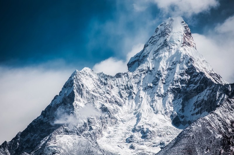 ama dablam himalaya mountain peak nepal summit 4k