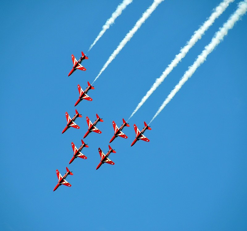 airshow fighter jets aerobatic fighter aviation 4k