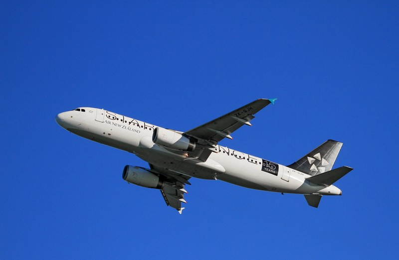 aircraft take off air new zealand airbus a320 4k