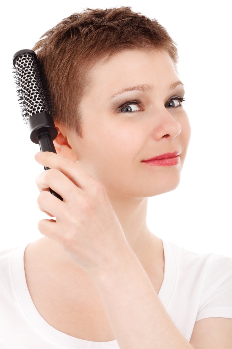 adult brush care face female girl hair hairbrush 4k