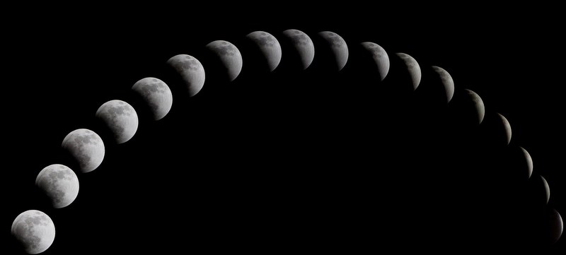 a total solar eclipse the night sky moon super moon 4k