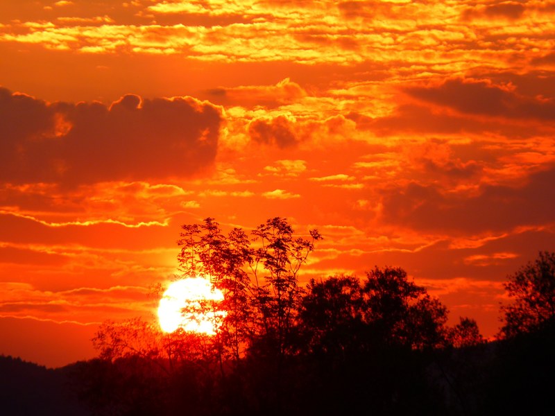 abendstimmung sunset sky romance sun 4k