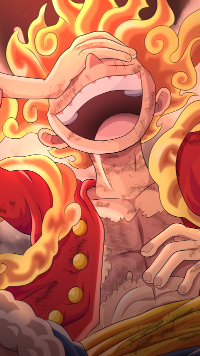 Anime One Piece, Monkey D. Luffy, Gear 5 (One Piece), 2160x3840