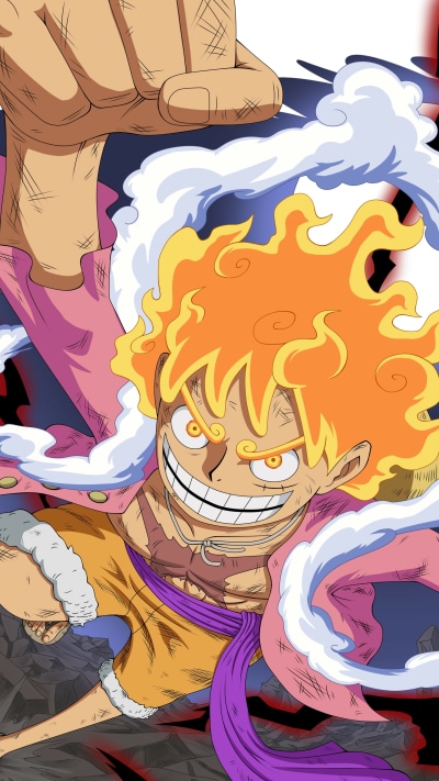 Anime One Piece, Monkey D. Luffy, Gear 5 (One Piece), 2160x3840