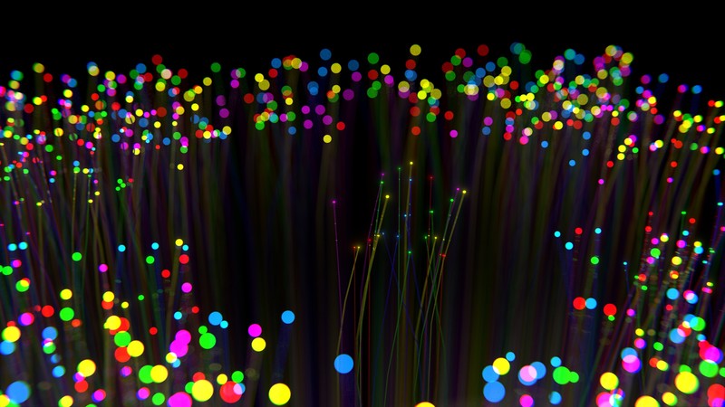 lights, colorful, dark, 4K