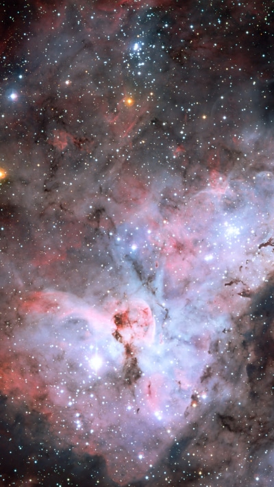 Sci Fi Nebula, Carina Nebula, Keyhole Nebula, Stars, 2160x3840