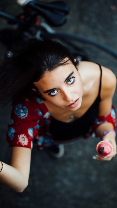 Women Model, Blue Eyes, Brunette, 2160x3840