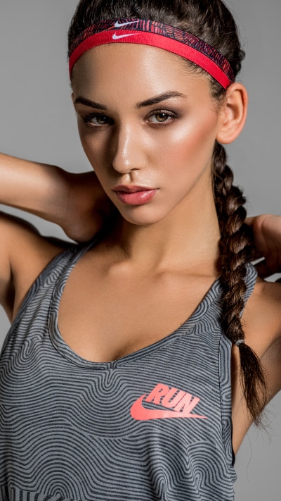 Women Model, Brunette, Brown Eyes, Braid, 2160x3840