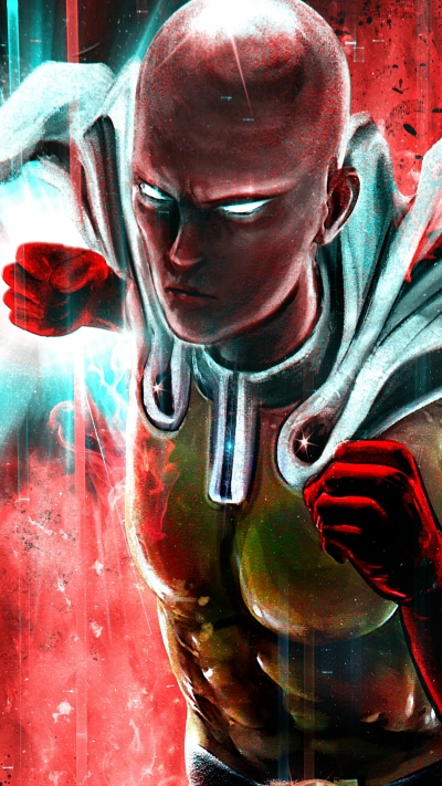 Saitama (One-Punch Man) Phone Wallpapers