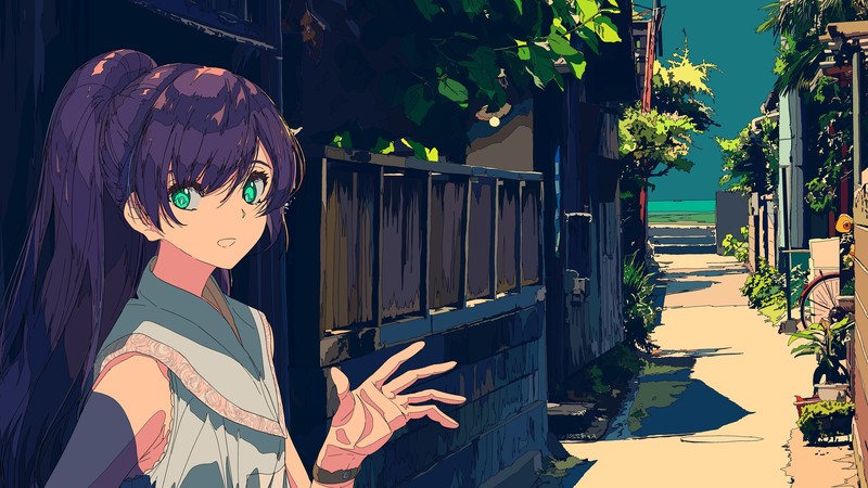 anime, girl, beauty, 4K