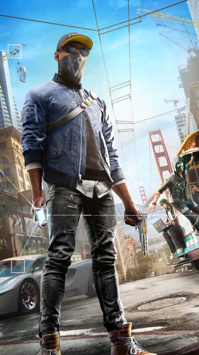 Video Game Watch Dogs 2, Marcus Holloway, San Francisco, 2160x3840