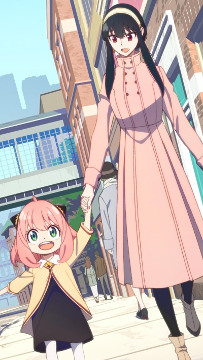 Anime Spy x Family, Anya Forger, Yor Forger, 2160x3840