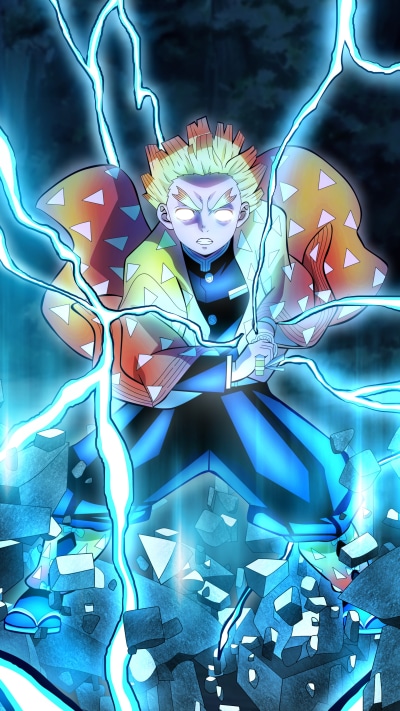 Anime Demon Slayer: Kimetsu no Yaiba, Zenitsu Agatsuma, 2160x3840