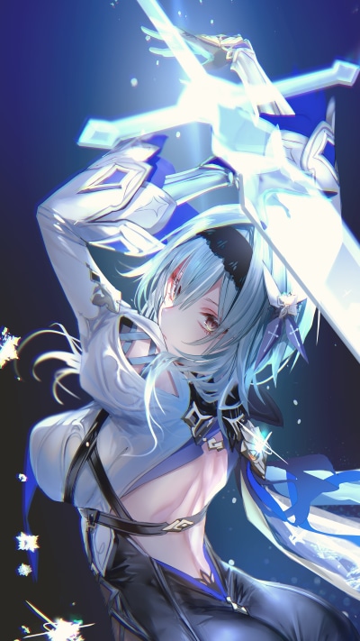Video Game Genshin Impact, Eula (Genshin Impact), 2160x3840