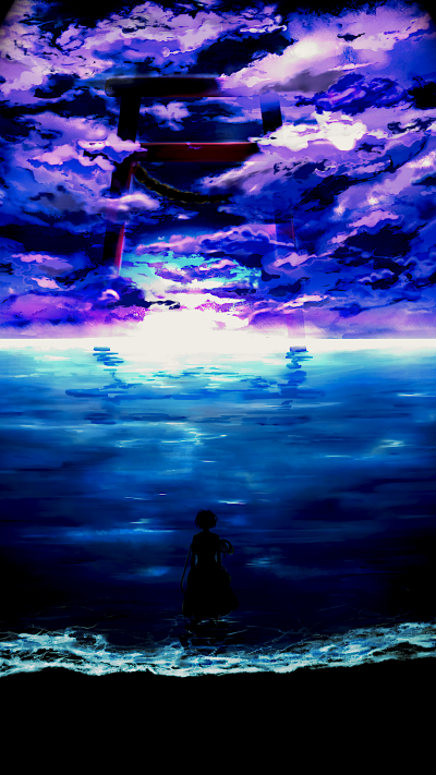 Anime Touhou, Torii, Cloud, Momiji Inubashiri, 2160x3840