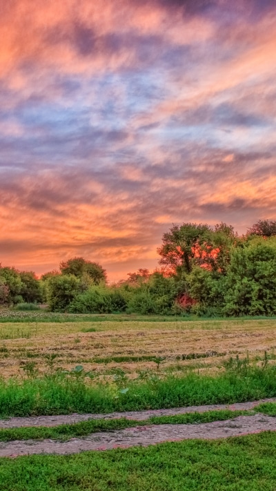 Earth Sunset, HDR, 2160x3840