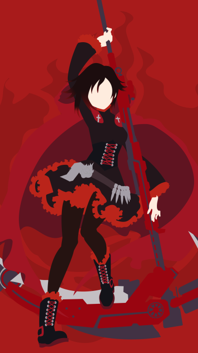 Anime RWBY, Ruby Rose (RWBY), 2160x3840