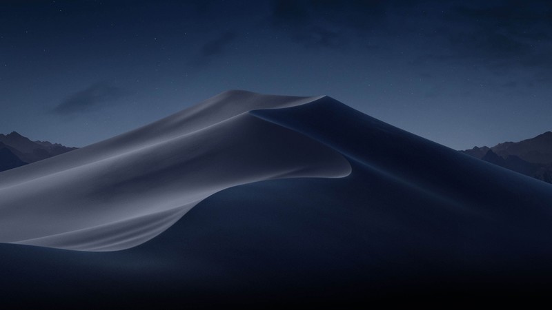 macOS Mojave, Night, Dunes, WWDC 2018, 4K