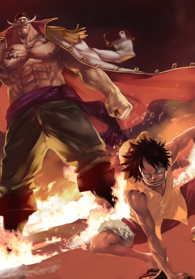 Anime One Piece, Monkey D. Luffy, Edward Newgate, 1668x2388