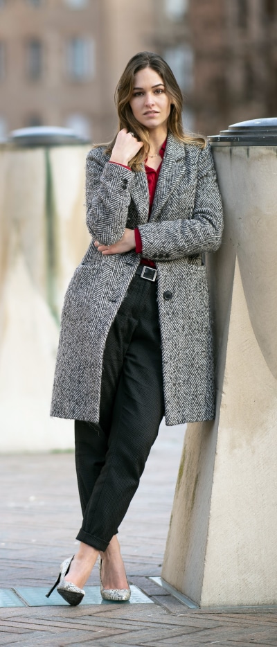 Women Model, Brunette, Coat, 1644x3840
