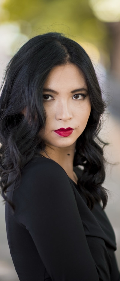 Women Model, Black Hair, Brown Eyes, Lipstick, 1644x3840