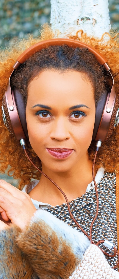 Women Model, Brunette, Headphones, Brown Eyes, 1644x3840