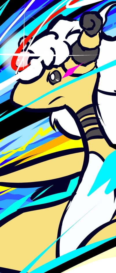 Video Game Pokémon, Ampharos (Pokémon), Mega Evolution (Pokémon), 1644x3840