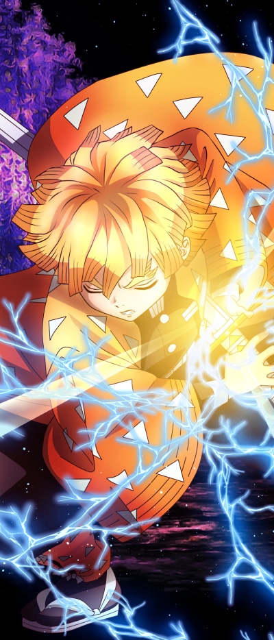 Anime Demon Slayer: Kimetsu no Yaiba, Zenitsu Agatsuma, 1644x3840