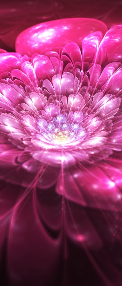 Artistic Flower, Pink, 1644x3840