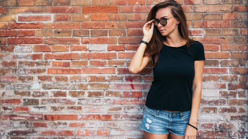 Girl, beauty, brunette, 6K