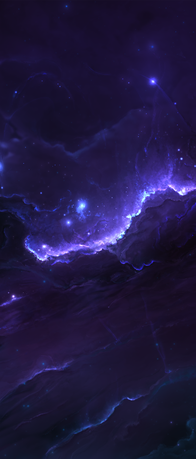 Sci Fi Nebula, Stars, Space, 1644x3840