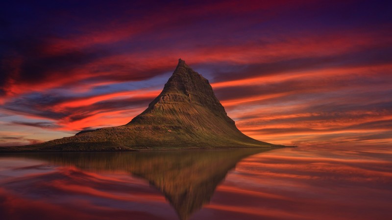Reflection, Sunset, 4K