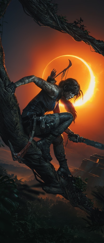 Video Game Shadow of the Tomb Raider, Woman Warrior, Lara Croft, 1644x3840