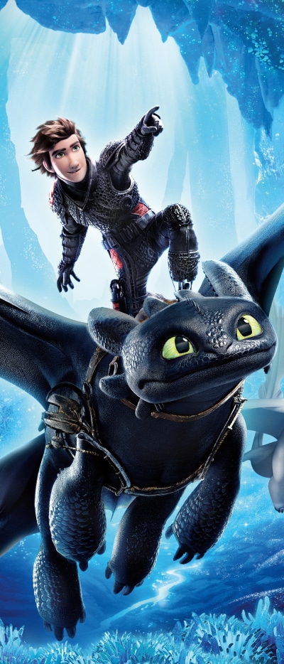 Movie How to Train Your Dragon: The Hidden World, Hiccup (How To Train Your Dragon), Toothless (How To Train Your Dragon), 1644x3840