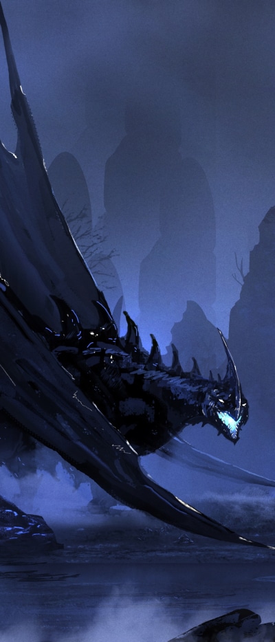 Fantasy Dragon, Warrior, 1644x3840