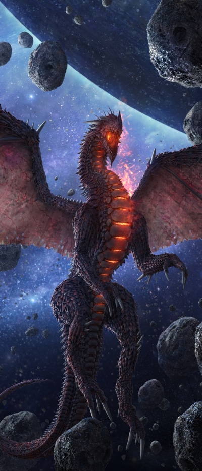 Fantasy Dragon, 1644x3840