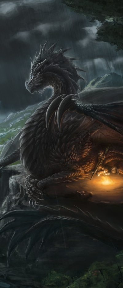 Fantasy Dragon, 1644x3840