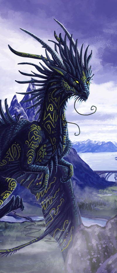 Fantasy Dragon, 1644x3840