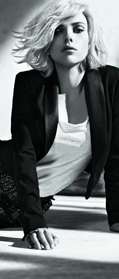Celebrity Scarlett Johansson, American, Black and White, Actress, 1644x3840