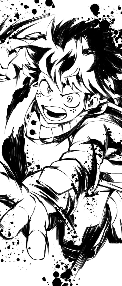 Anime My Hero Academia, Izuku Midoriya, 1644x3840