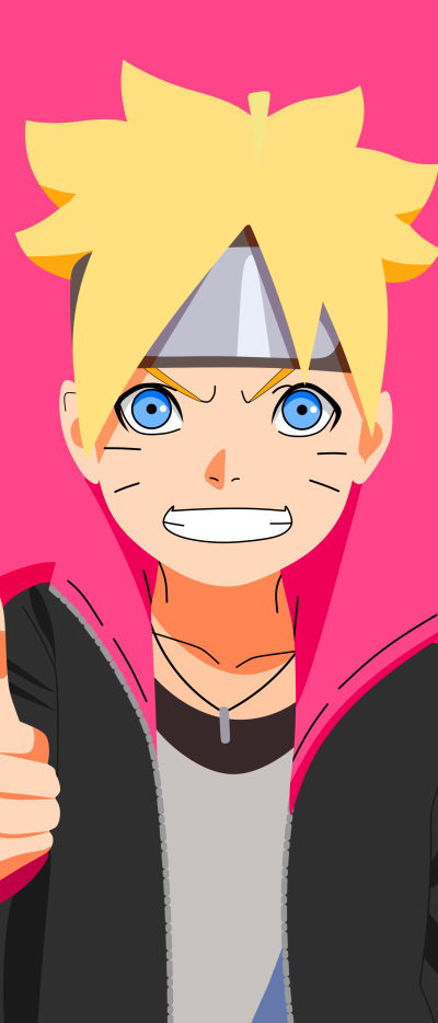 Anime Boruto, Boruto Uzumaki, Blue Eyes, Minimalist, 1644x3840