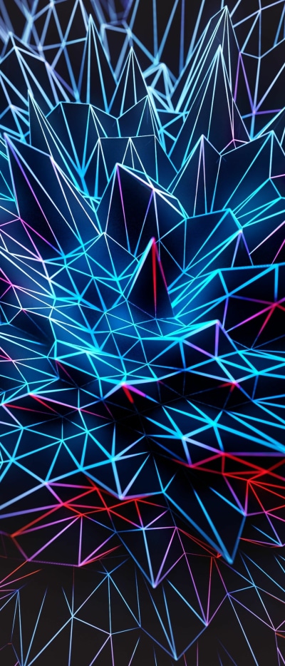 Abstract Light, Triangle, 1644x3840