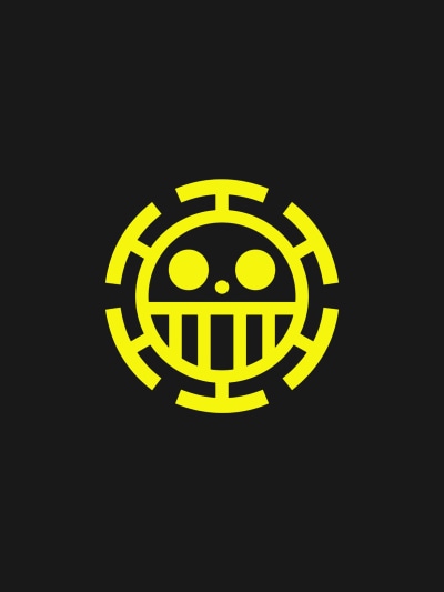 Anime One Piece, Trafalgar Law, Logo, 1620x2160