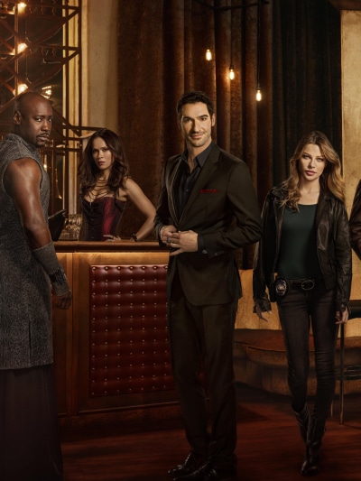 TV Show Lucifer, Chloe Decker, D.B. Woodside, Lauren German, Lesley-Ann Brandt, Amenadiel (Lucifer), 1620x2160