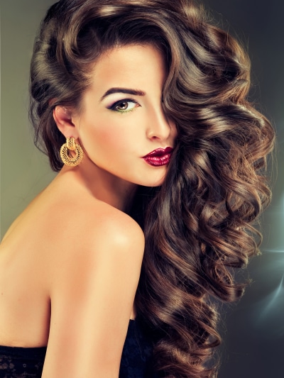 Women Model, Lipstick, Brunette, Earrings, Hair, Curl, 1620x2160