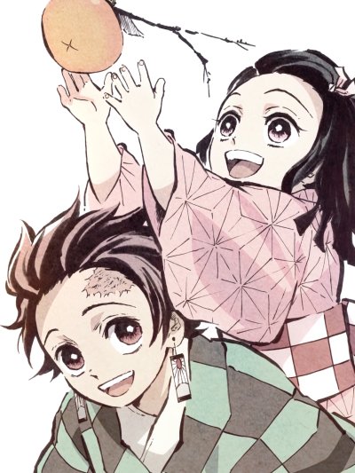 Anime Demon Slayer: Kimetsu no Yaiba, Tanjiro Kamado, Nezuko Kamado, 1620x2160